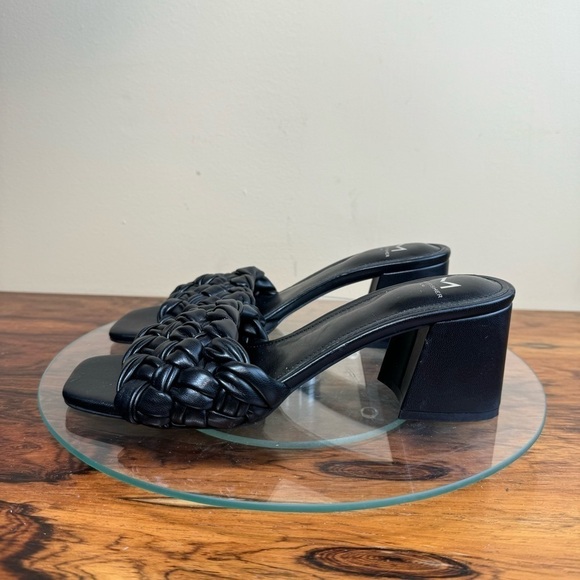 Marc Fisher Nahea Block Heel Sandals in black - Picture 3 of 16